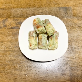 お弁当レシピ　チーズ入りちくわの磯辺焼き